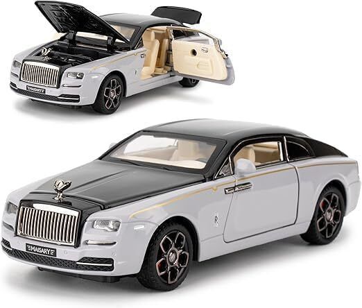 Luxury Phantom Style Die-Cast Metal Model Car with Opening Doors-image-9