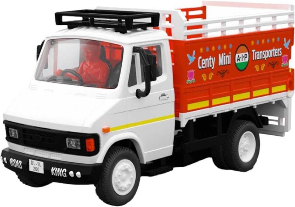 viaan world New Launch PULLBACK Action ( Mini Transporter) Tata 407 Truck Toy-picture-27