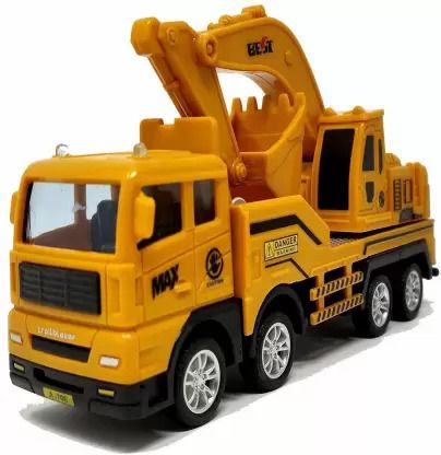 Engineering Construction Friction Powered Vehicles Excavator Truck Toy for Kids-image-45