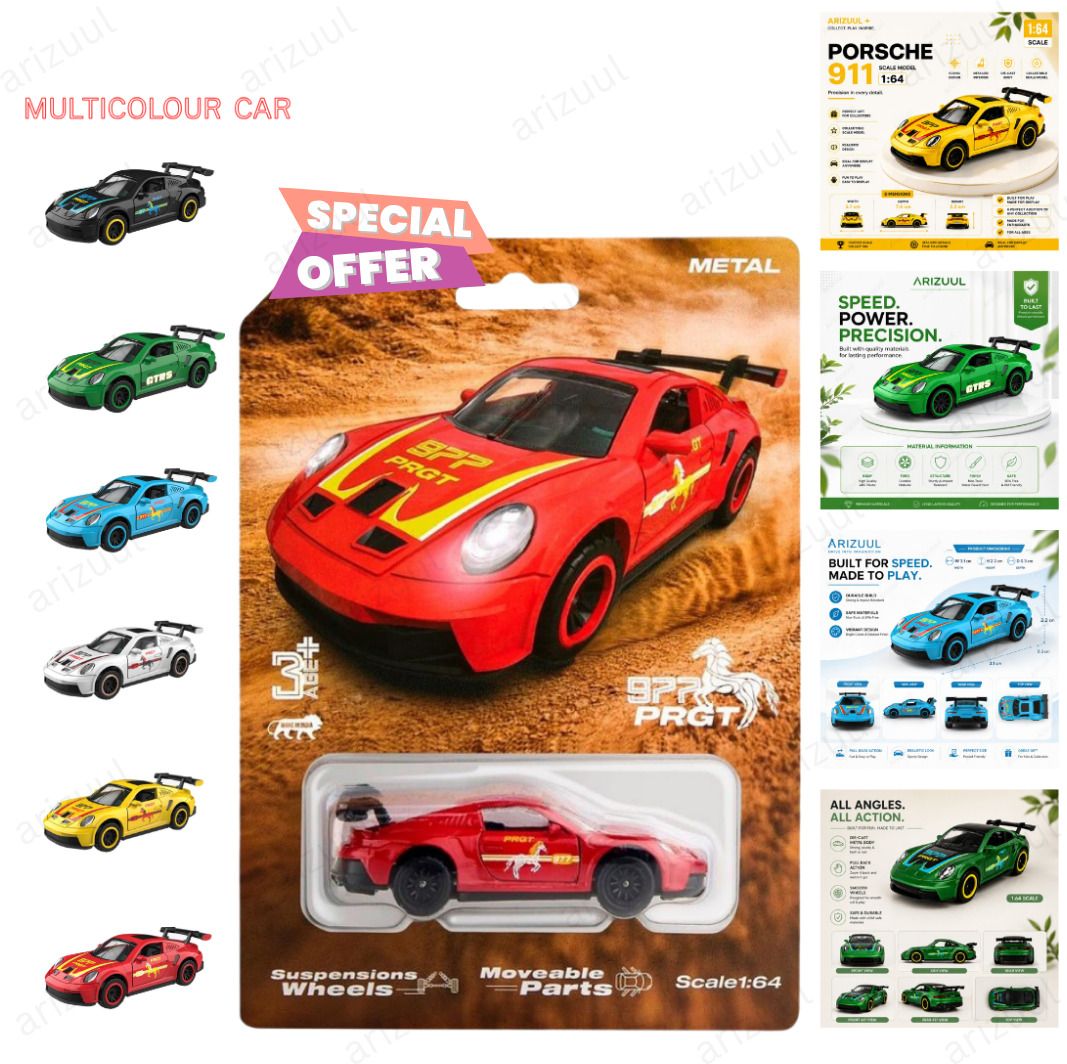 arizuul Porsche GT3 RS Metal Collectors Edition Toy Car-picture-45