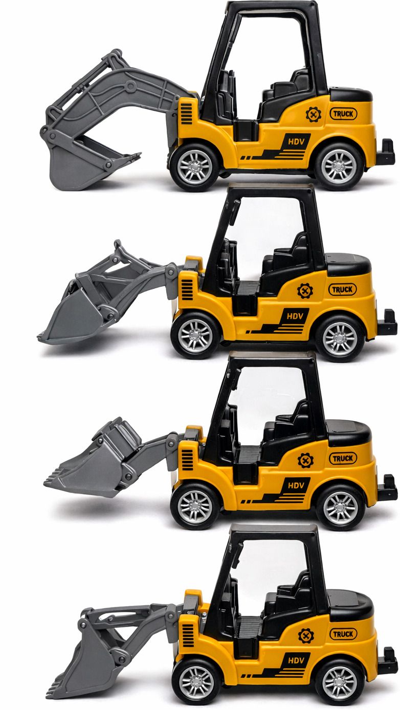 4 Mini Construction Excavator Toy Truck for Kids