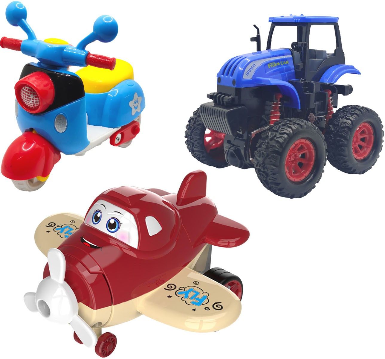 vaniha Unbreakable Four-Wheel Drive Friction Powered Diecast Toy Set-F59-picture-19