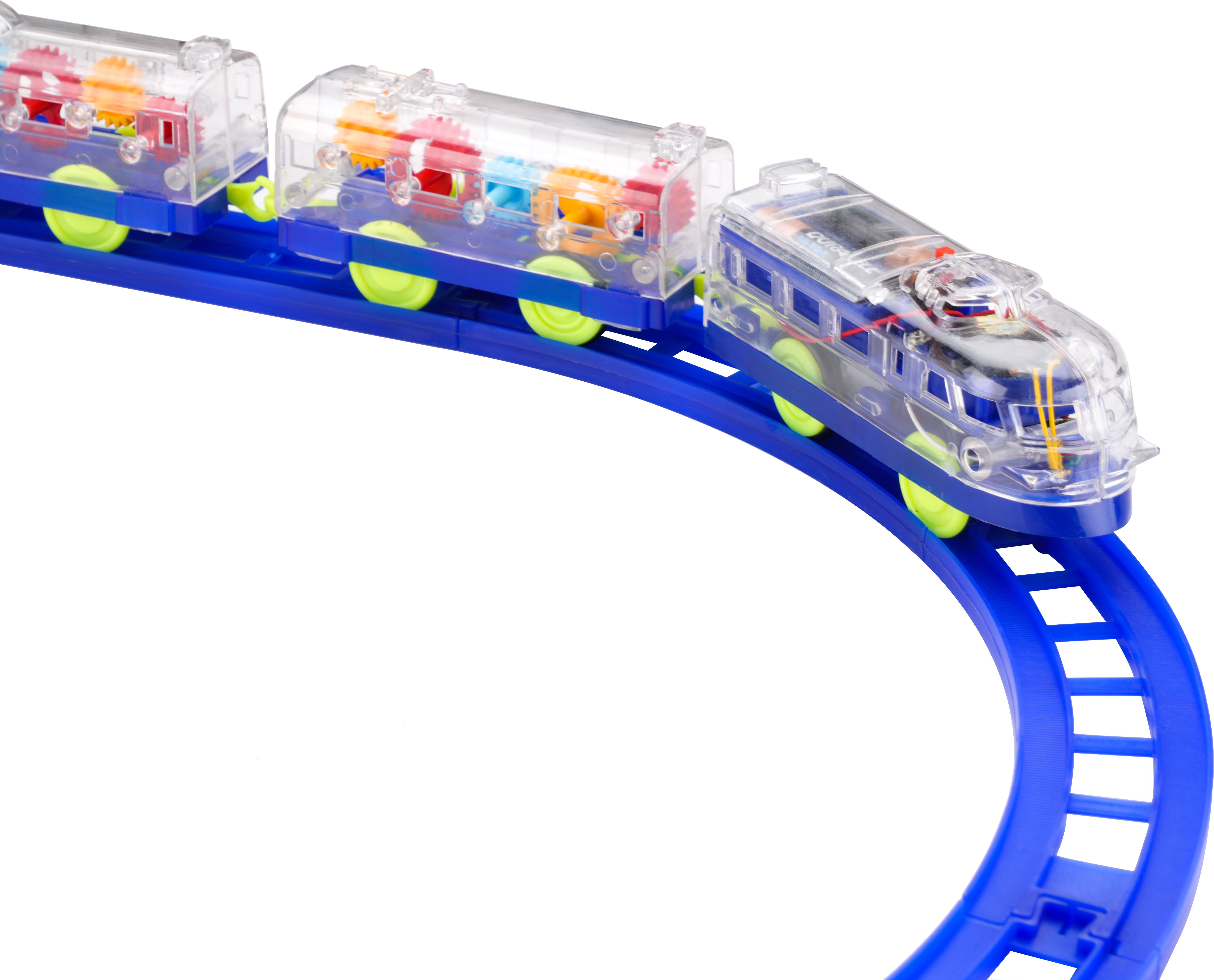lastictoy Transparent Mechanical Gear Train Toy with Assembly Track Circle for Toddlers-picture-28