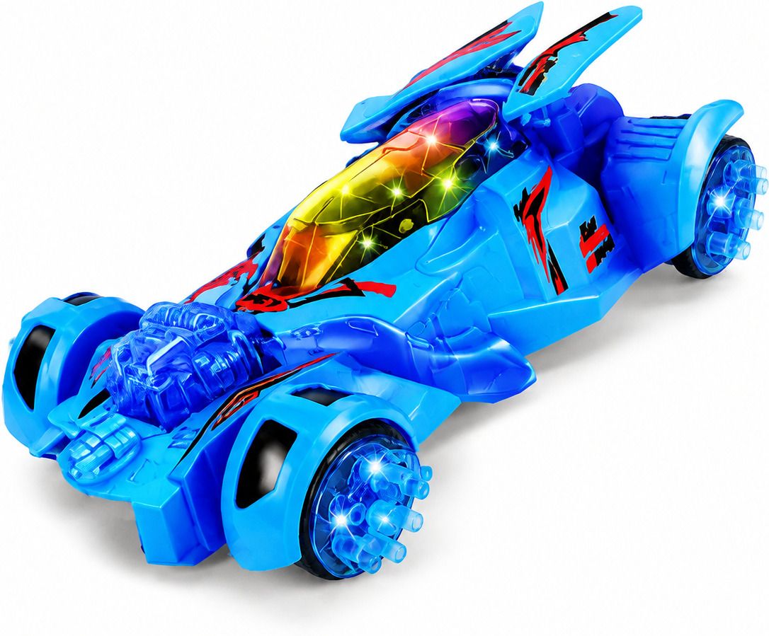 kidora traders LED Light Racing Toy Car with 360° Bump & Go Action-picture-33