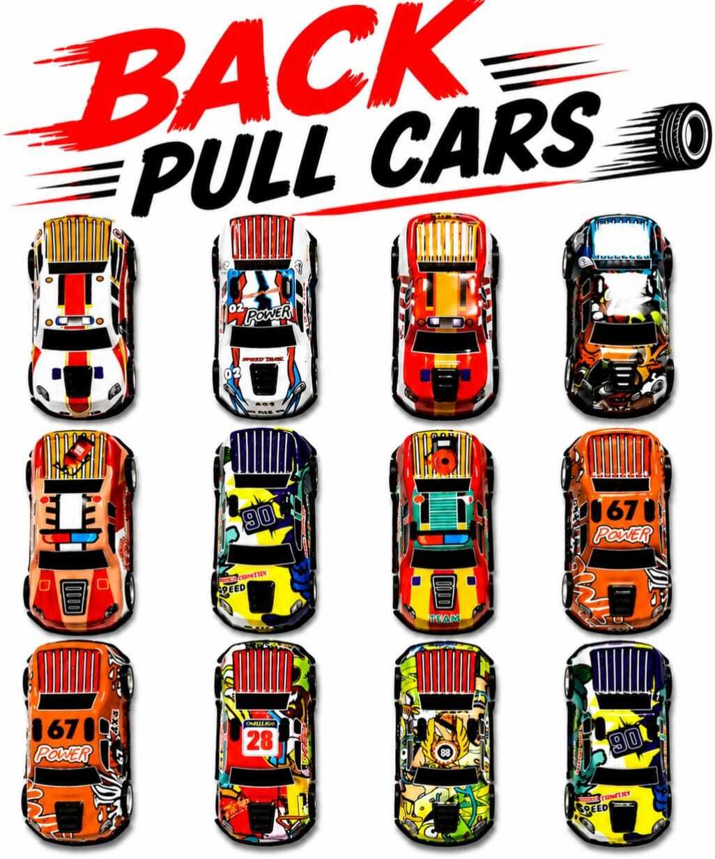 skyfix 4 Pcs Alloy Metal Pull Back Mini Cars Set for Kids sky_015-picture-43