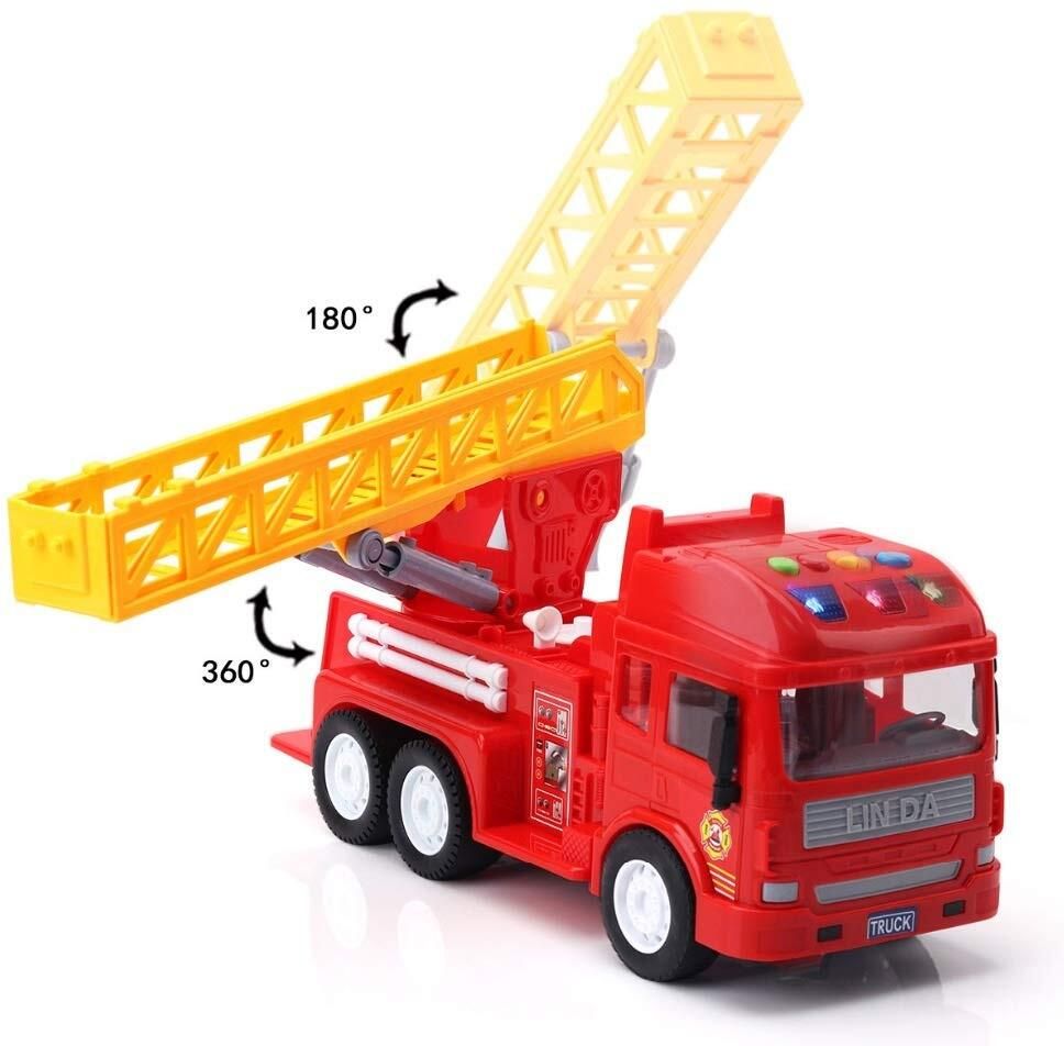 ntw Friction Power Version Fire Fighter Truck With Light & Sound NTW7-picture-42