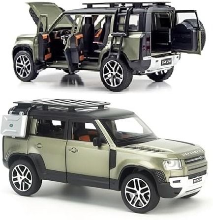 Land Rover Defender 1:36 Diecast Model With Openable Doors and Bonnet For Kids-image-10