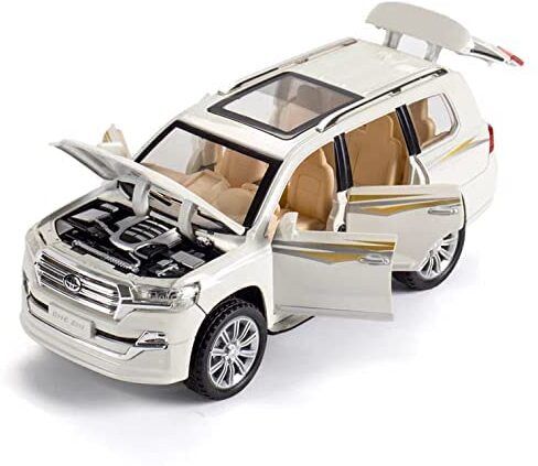 Diecast Land cruiser-300 Toy Car Scale Model,Pull Back Vehicles Supercar-image-4