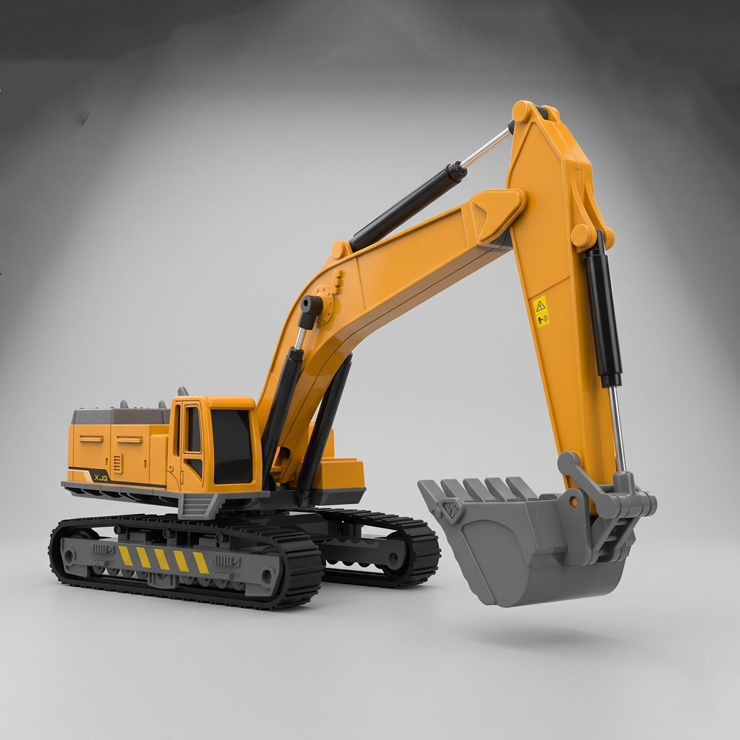 dezicon Construction Toy Truck Bulldozer Excavator Long Crane Model Toy for 3 Years-picture-16
