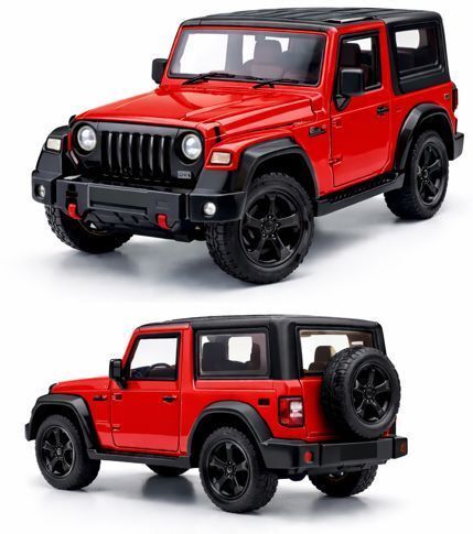 Mini Red SUV Toy Car | Die Cast Metal Pull Back Action Vehicle-image-38