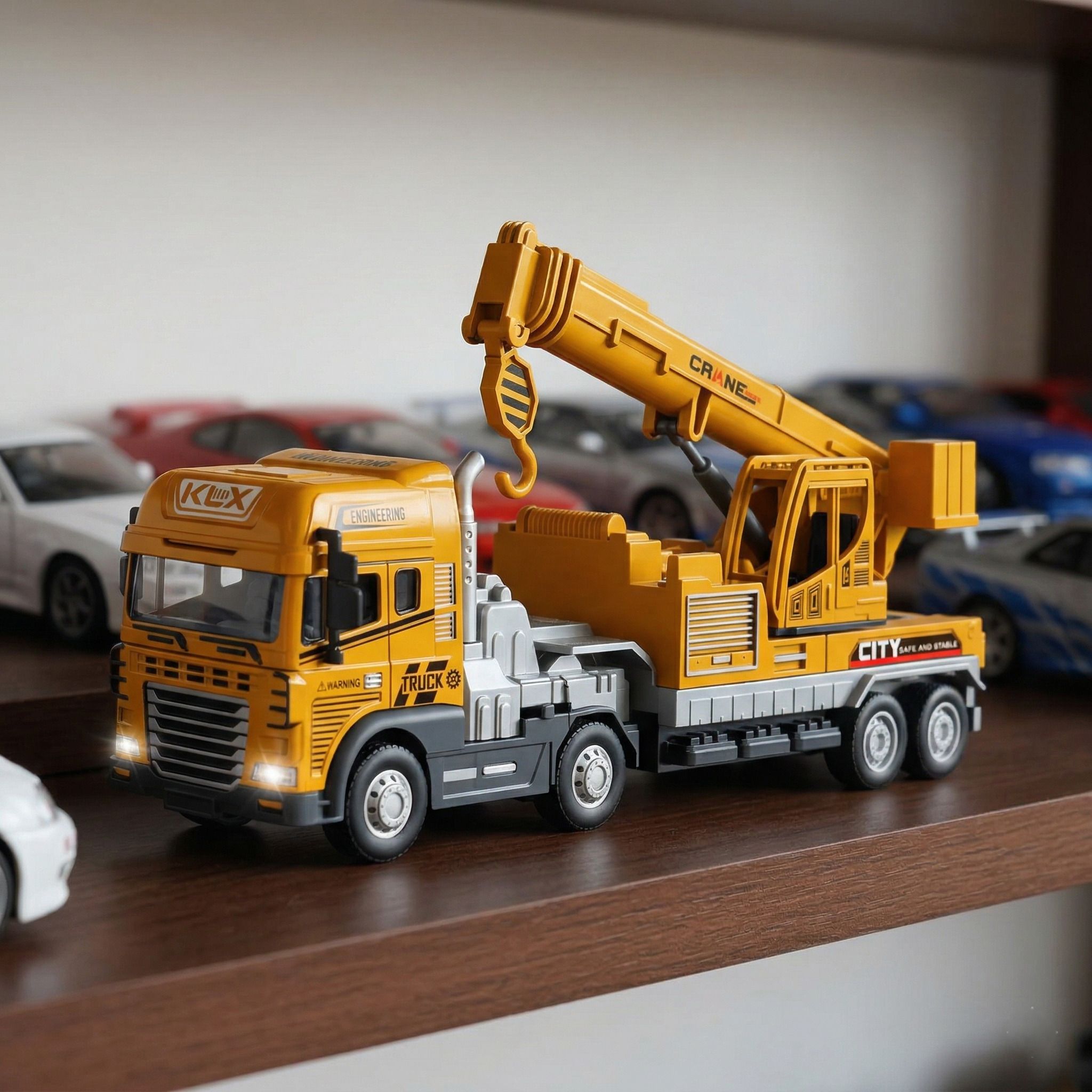 ragiluxe 1:43 Metal Die Cast Crane-Transportation Big Crane Truck Toys-picture-39