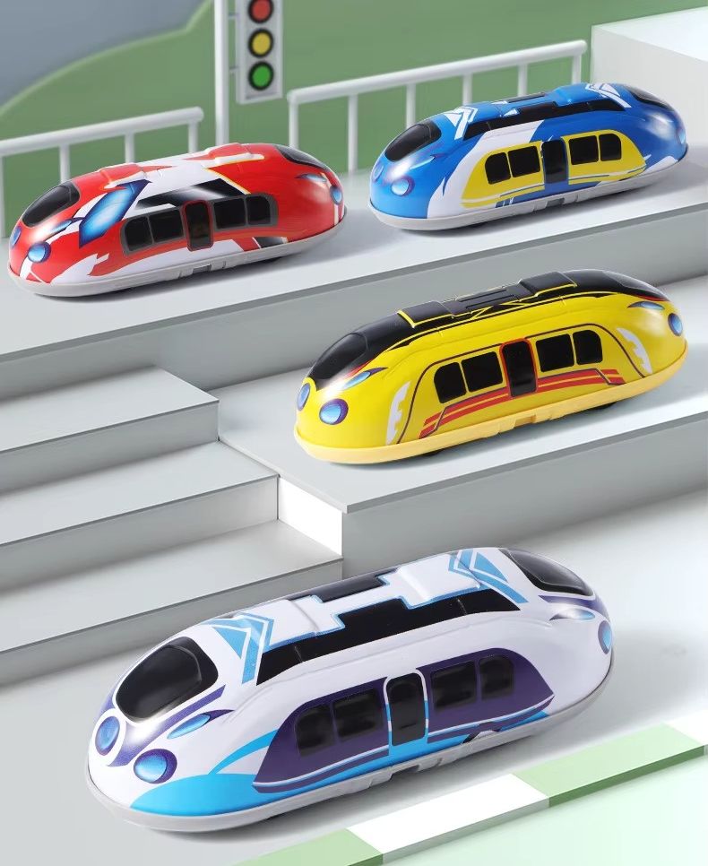 Die Cast Metal Pull Back Metro Train Toy | Double Side Driving Railway Toy