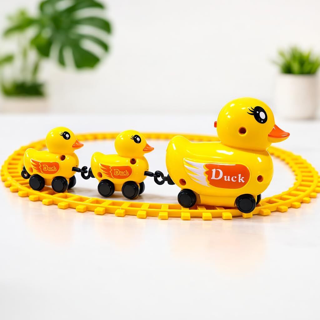 nestfusion Duck Train Kids Electric Toy Train Set – Lights, Music & Easy Assembly-picture-19
