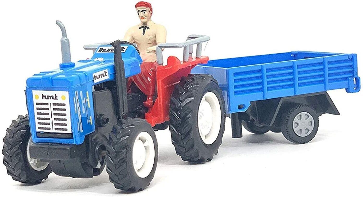 Tractor With Trolley Pullback ,Blue(Color May Vary)-image-18