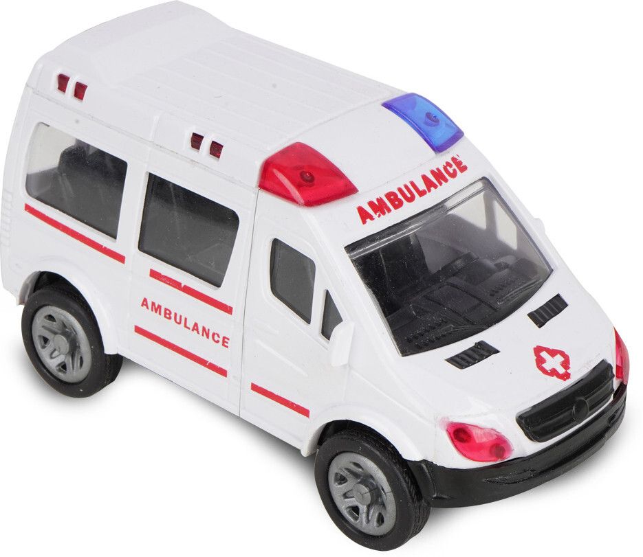 Ambulance Emergency Rescue Toy, Pull Back Vehicle Toys for Kids, Push & Go Toy-image-13