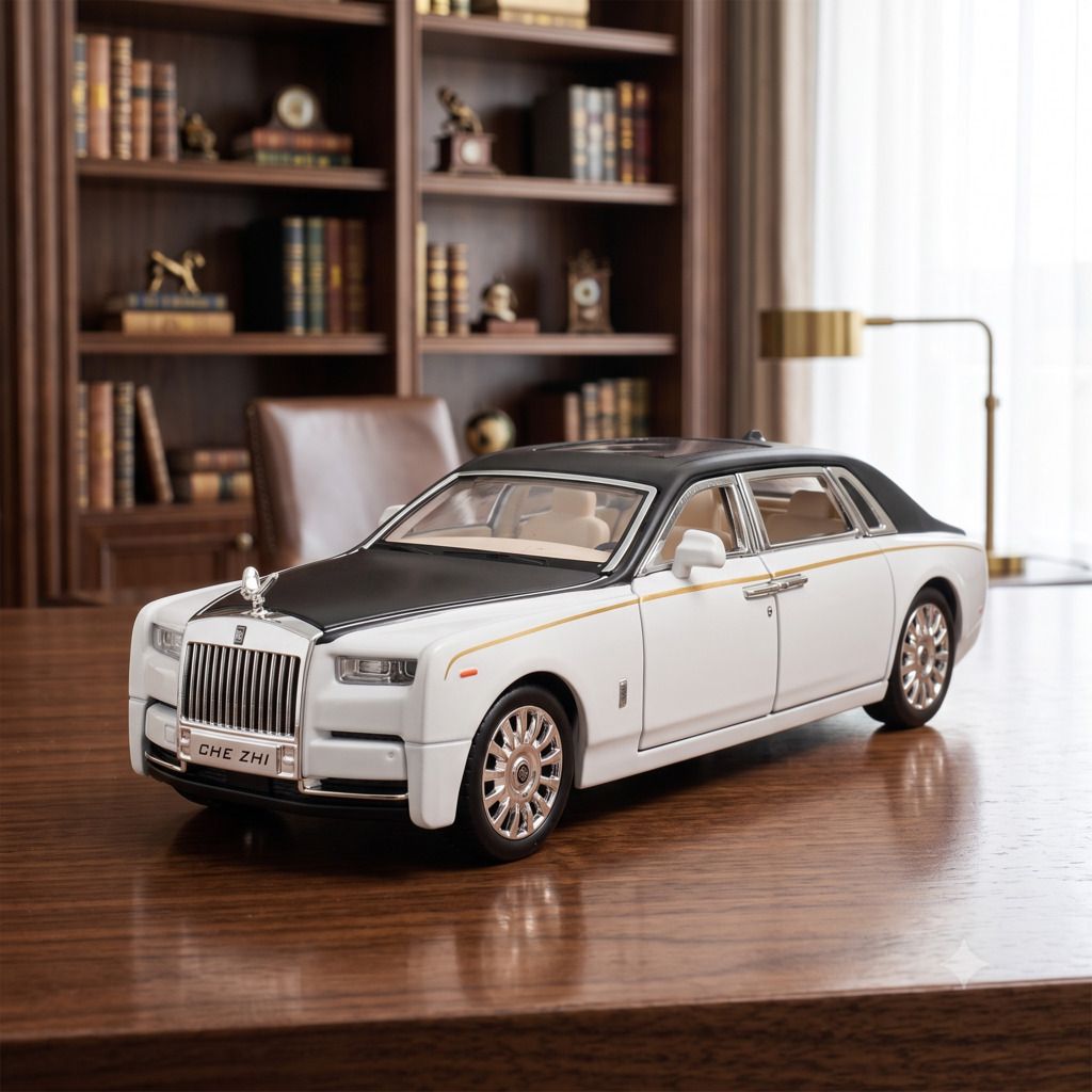 1:32 Diecast Metal Model Car Rolls Royce Phantom Toy | DX1D4-image-29