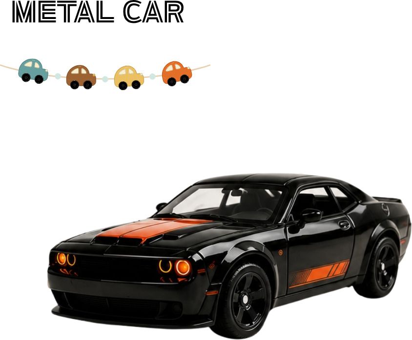 zuuluzrs Dodge Challenger SRT Alloy Diecast Car Toy with Realistic Design-picture-38