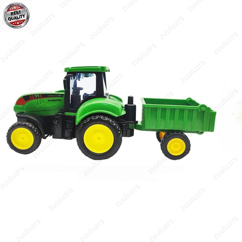 zuuluzrs Little Farmer Farm Tractor Toy with Detachable Trailer-picture-23