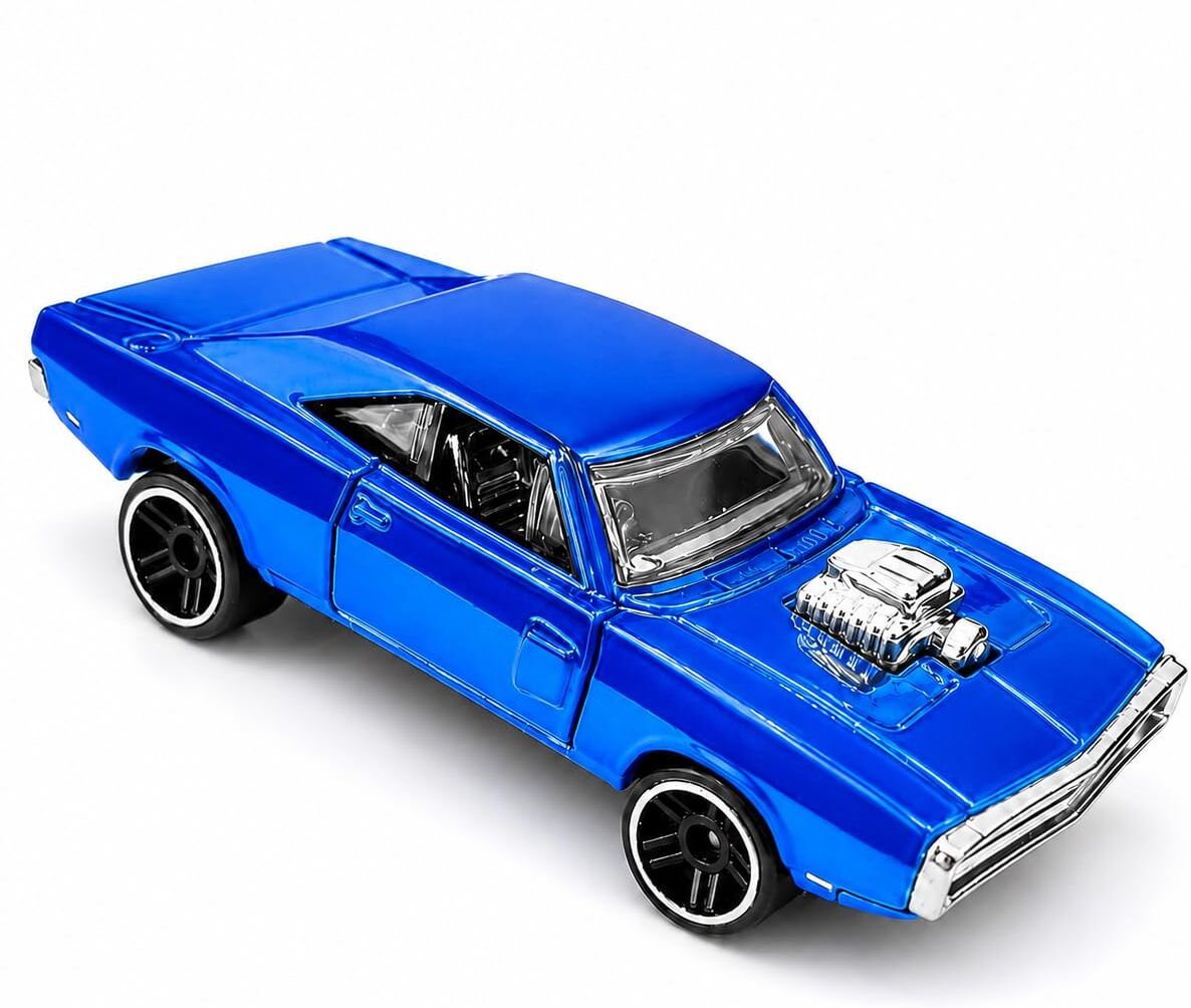 1:64 Scale Diecast Muscle Car Toy – Sports Model with Black Hood, Alloy Wheels-image-40