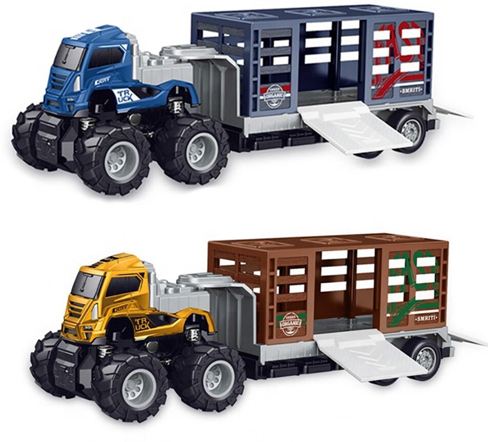 duvexa Set of 2 Monster Animal Transportation Toy Truck Big Truck-picture-29
