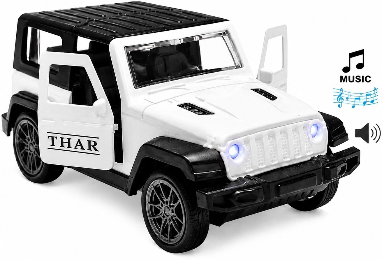 "Thar Diecast Metal Pull Back Toy Car with Light & Music"-image-17