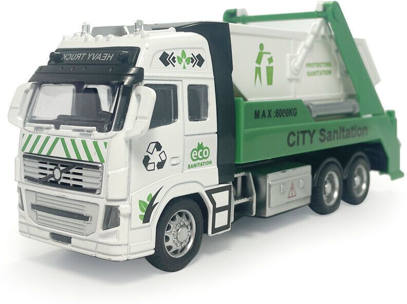 sarnav City Sanitation Garbage Truck Toy Friction Powered Die Cast Vehicle for Kids-picture-30