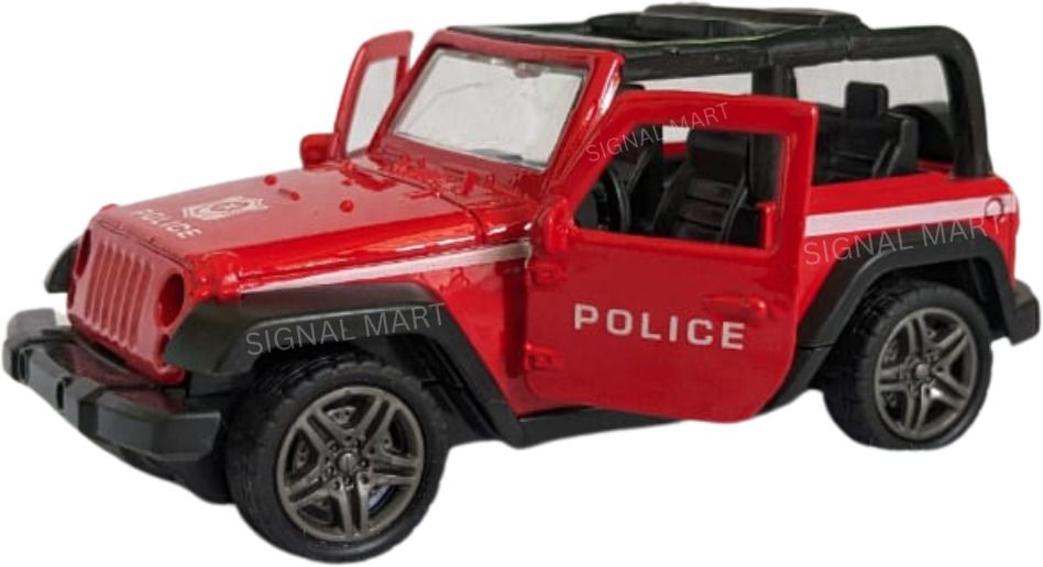 signal mart Die Cast Thar Police Jeep Multicolor for kids-picture-20