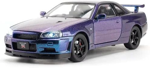 gknex 1:32 Nissan GTR Skyline R34 Diecast Car Models Toys-picture-21