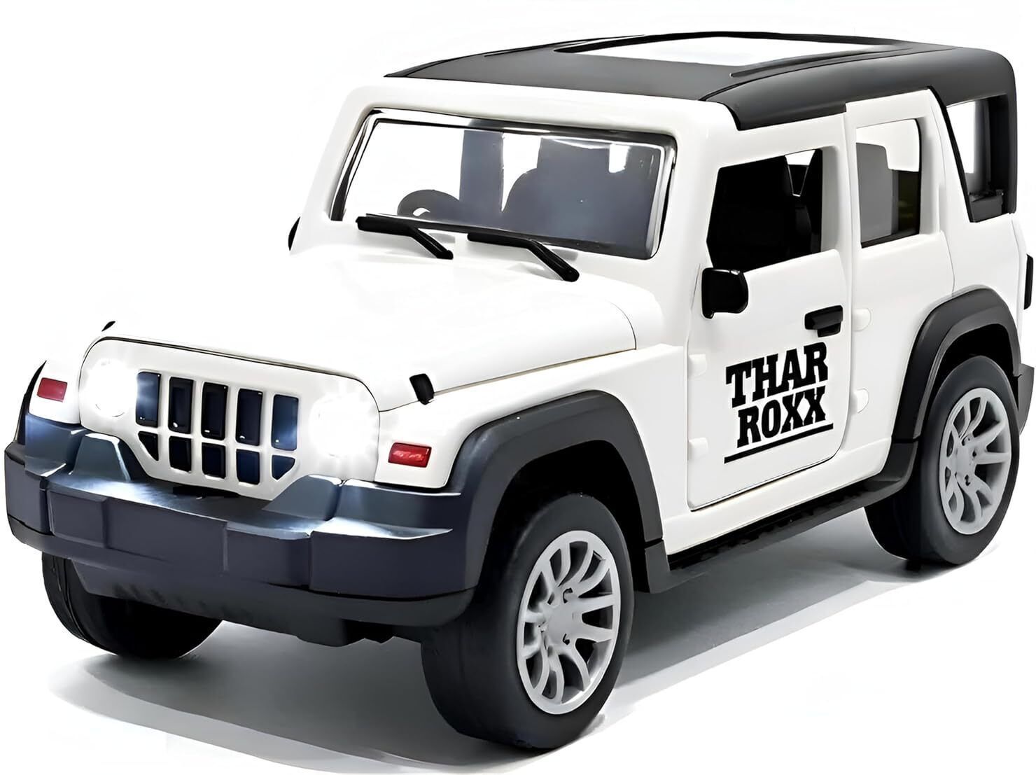 Metal Car 1: 32, Thar Roxx With Openable Door And Pull Back , Light, Music-image-26