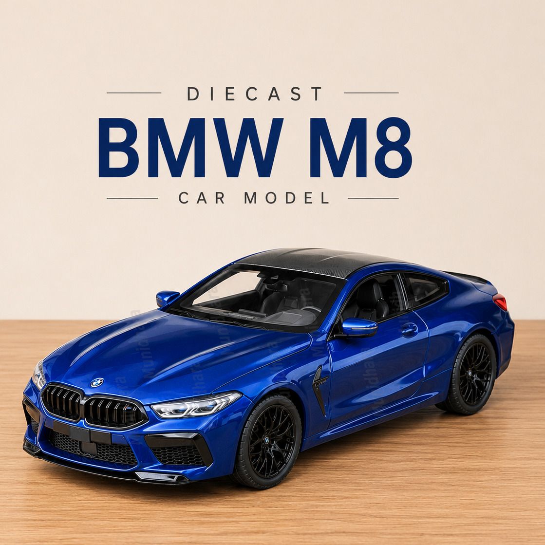 BMW M8 Pull Back Toy Car | Premium Alloy Model Car with Light & Sound kids gift-image-43