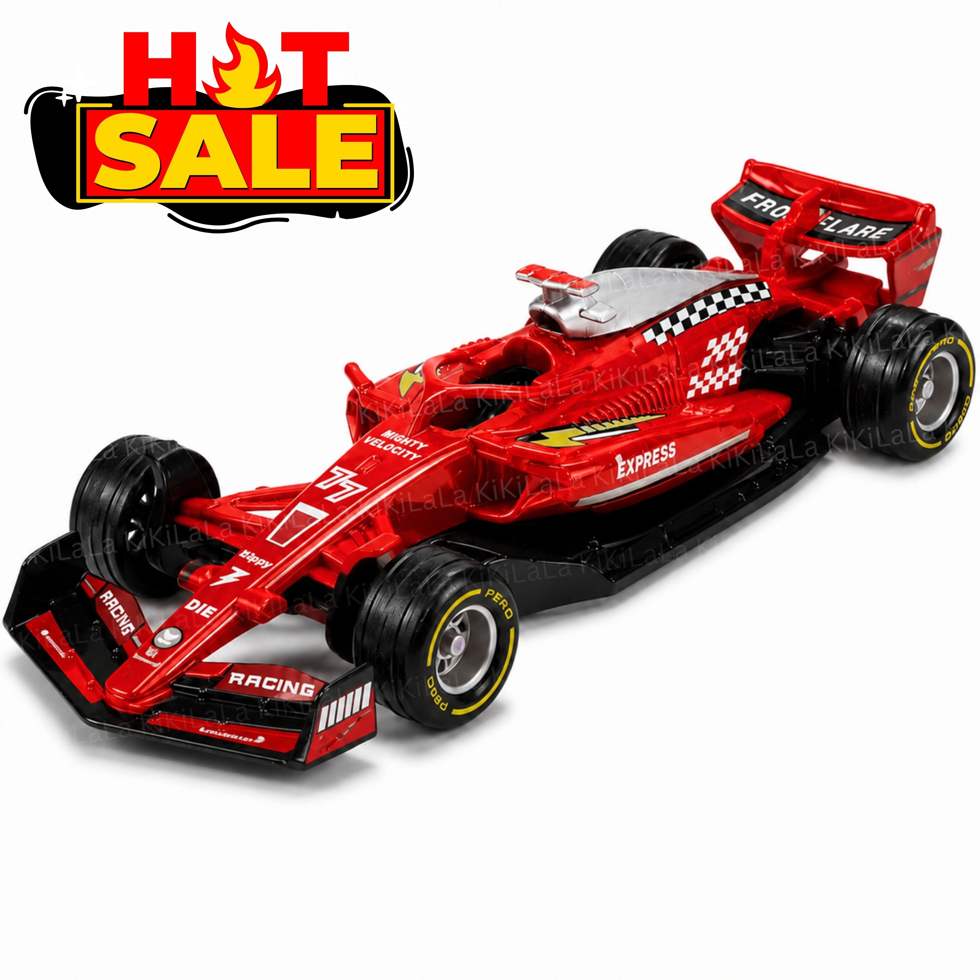 Premium Formula 1 Metal Racing Toy Car Model for Kids, Display & Collection-image-3