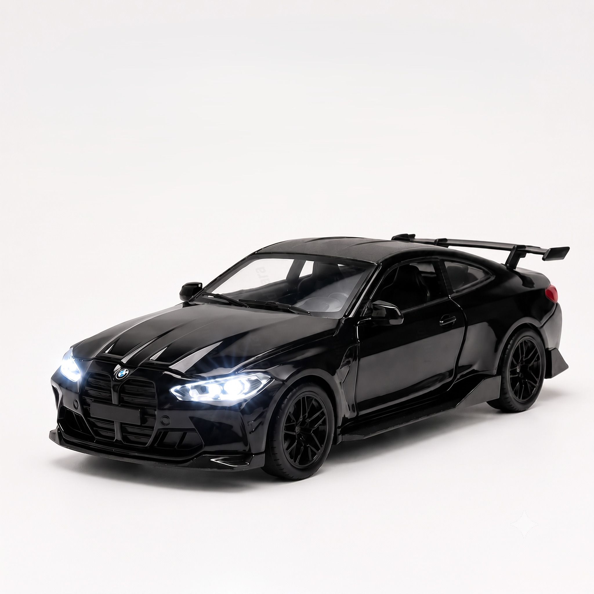 ragiluxe 1/32 M4 Toy Car Open Door b-m-w Pull Back Light Sound-picture-23
