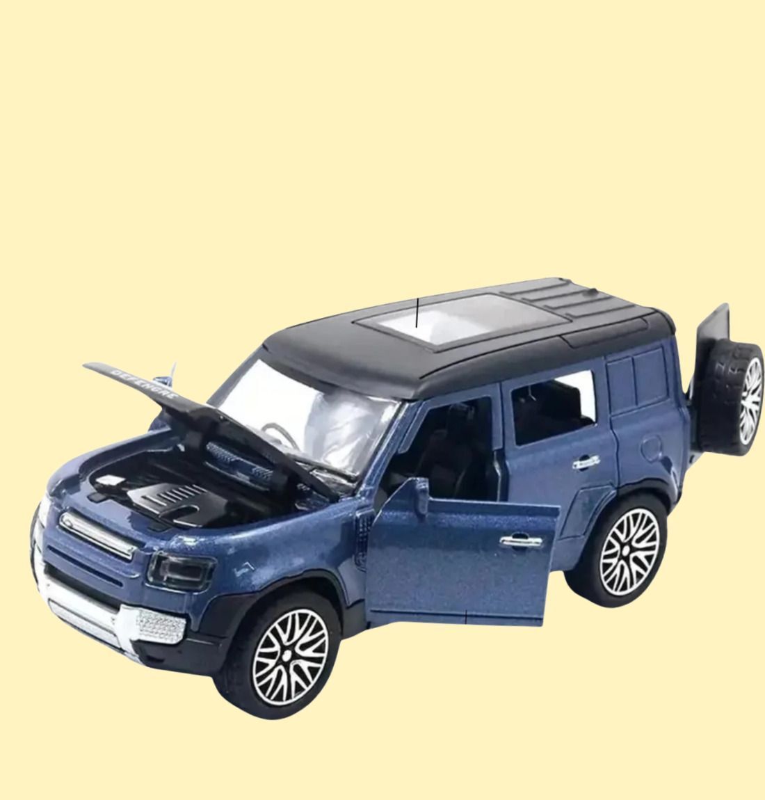 1:36 Diecast Land Rover Defender Toy Car - Pull Back, Openable Doors & Bonnet-image-46