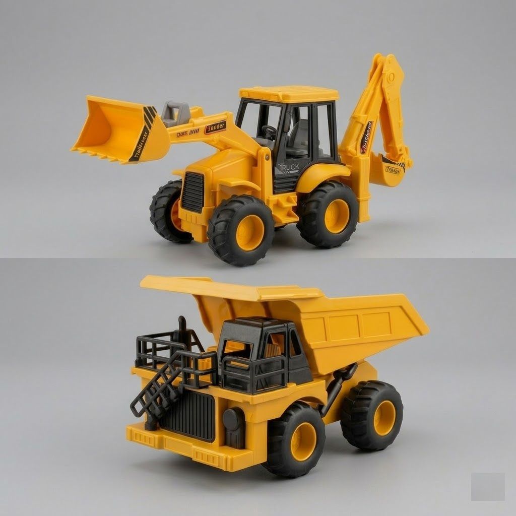 a cube JCB Construction Toy Set for Kids| Construction Vehicles Set| Toys for Kids-picture-0