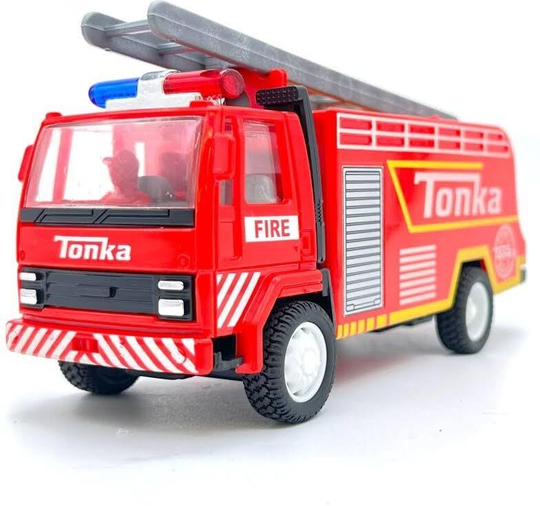 toyterra Fire Fighter Pull Back Truck Toy for Kids, Red, 3Y+-picture-37