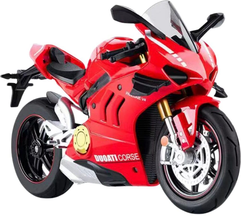 zhask New Rare Ducati V4 Die Cast Motorcycle Model Bike For Collectors-picture-15
