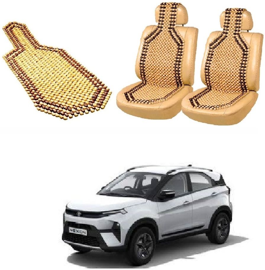 roshneer enterprises Wooden Bead Seating Pad For Tata Nexon AMT-picture-0