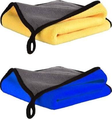 Microfiber Double-Sided Car Cleaning Cloth 800 GSM 40x40cm - Multicolor Wet and Dry Microfiber Cleaning Cloth-image-13