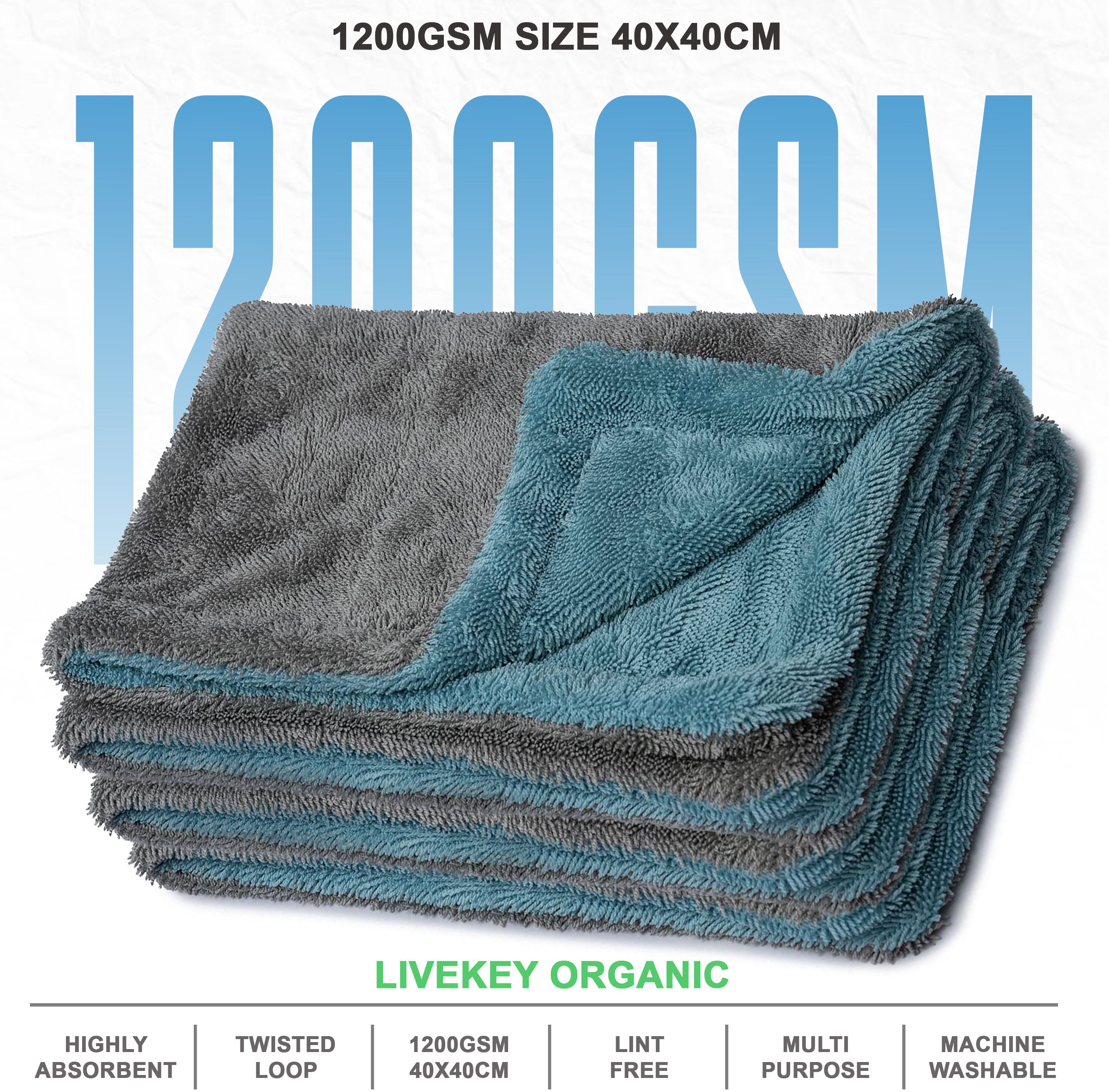 livekey Microfiber Vehicle Washing Cloth-picture-24