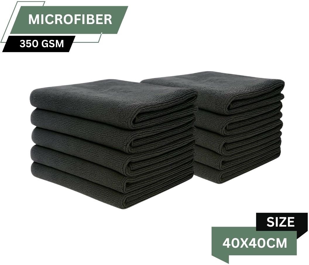 Microfiber Cleaning Towel Cloth 40x40cms 350 GSM Highly Absorbent Dust Lint Free Wet and Dry Microfiber Cleaning Cloth-image-47