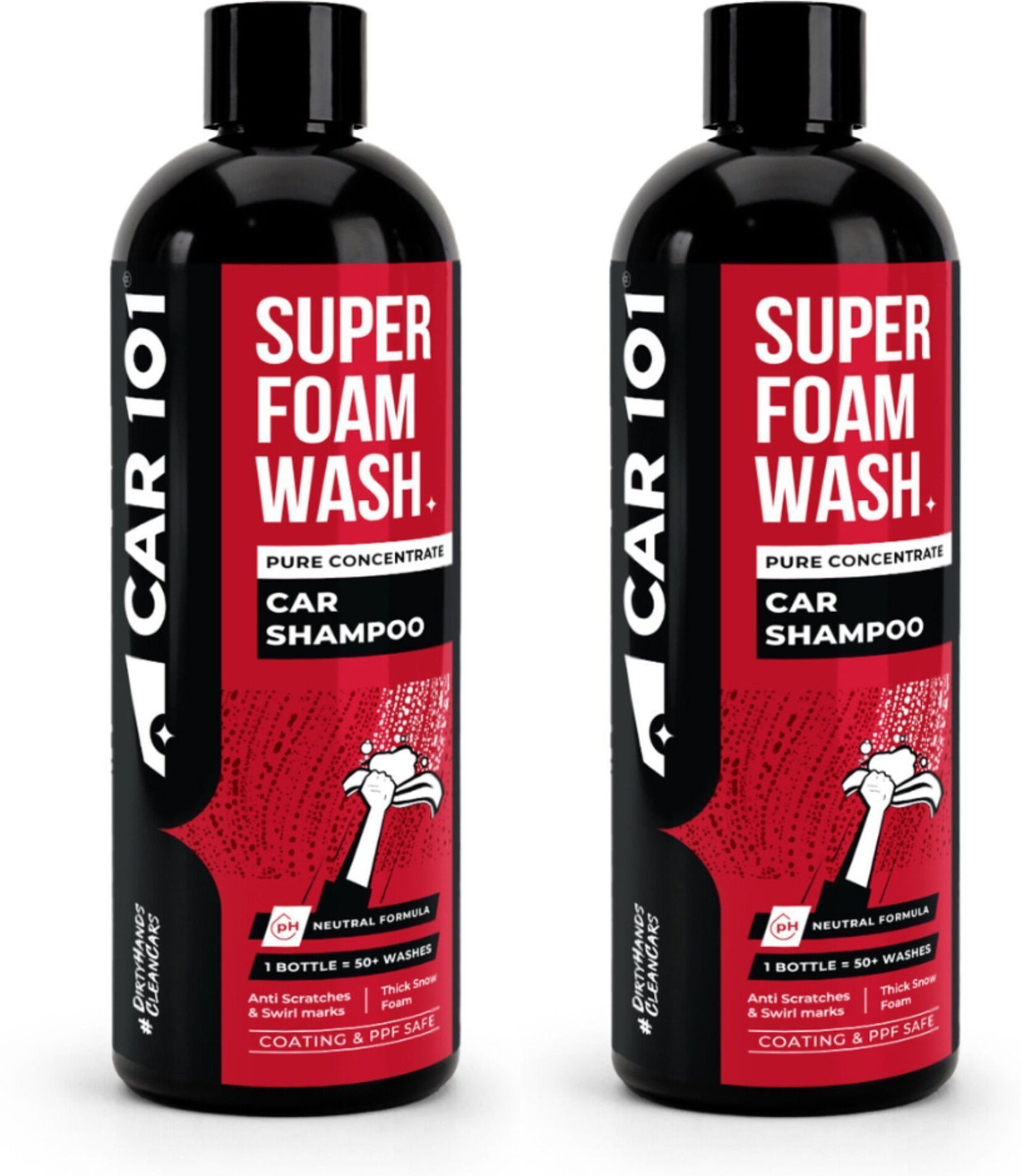 Super Foam Car Wash Shampoo | Fresh & Mild scent|50+ Car & 100+ Bike Washes Car Washing Liquid-image-16