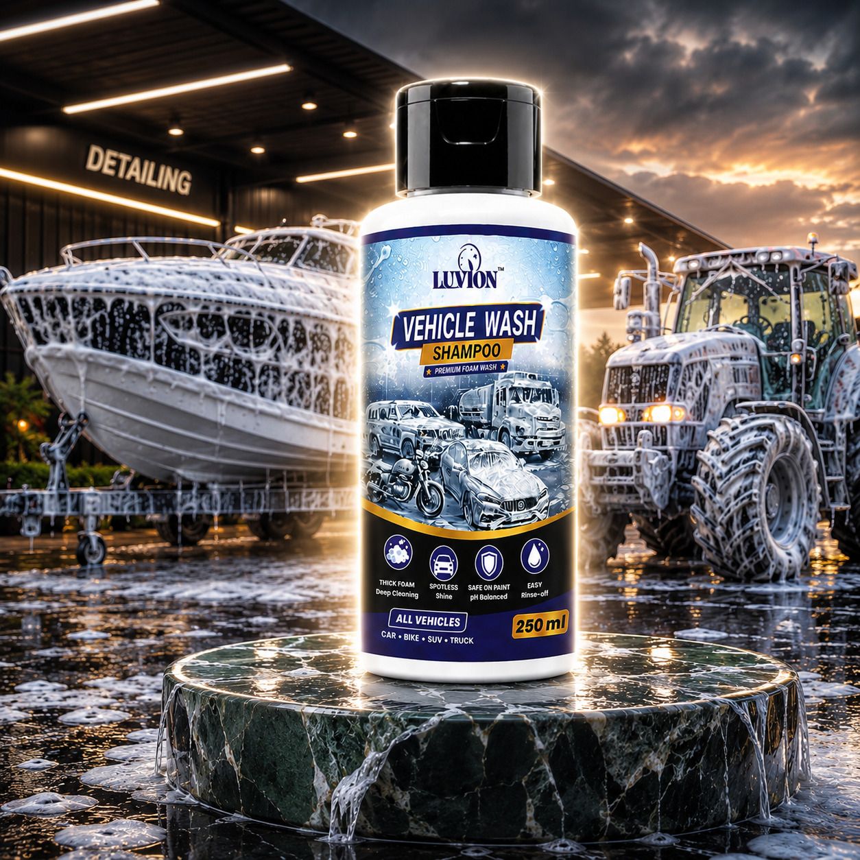 luvion Vehicle Cleaning Liquid | Rich Foam Car Wash Car Washing Liquid-picture-15