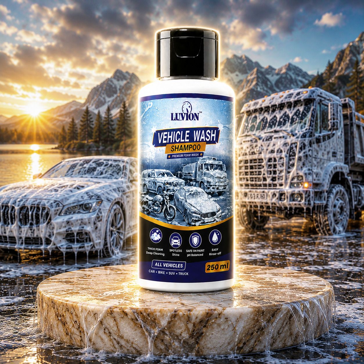 luvion Car Wash Shampoo | High Foam Cleaning Formula Car Washing Liquid-picture-28