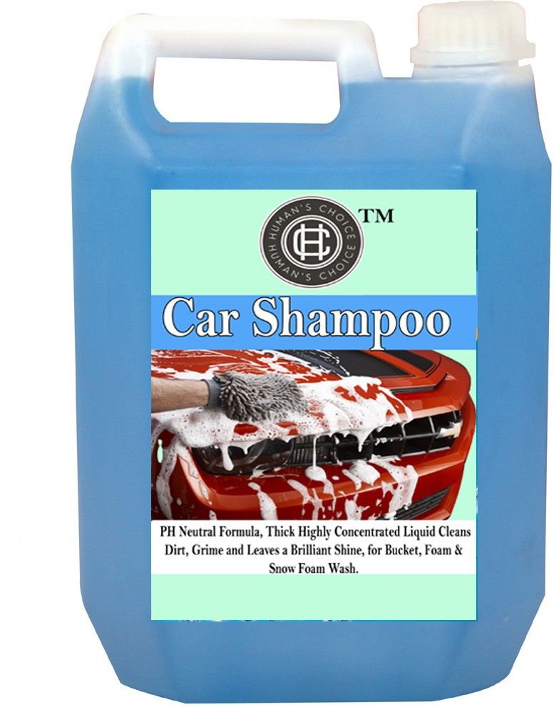 human's choice Premium Car Shampoo (5Ltrs) PH Neutral Formula, Thick Highly Concentrated Liquid Cleans Dirt, Grime and Leaves a Brilliant Shine, for Bucket, Foam & Snow Foam Wash. Car Washing Liquid Car Washing Liquid-picture-14