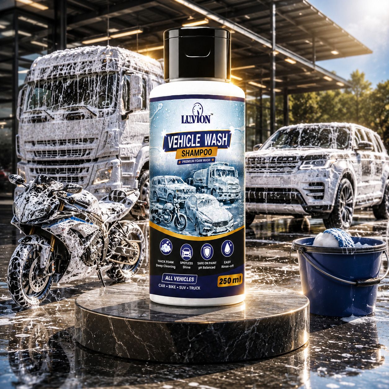 High Foam Car Wash | Quick Rinse Cleaning Liquid Car Washing Liquid-image-7