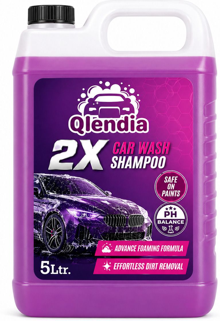 qlendia Car Wash Shampoo Concentrate - Shine Enhancing Formula, Thick Foam, pH Neutral Car Washing Liquid-picture-21