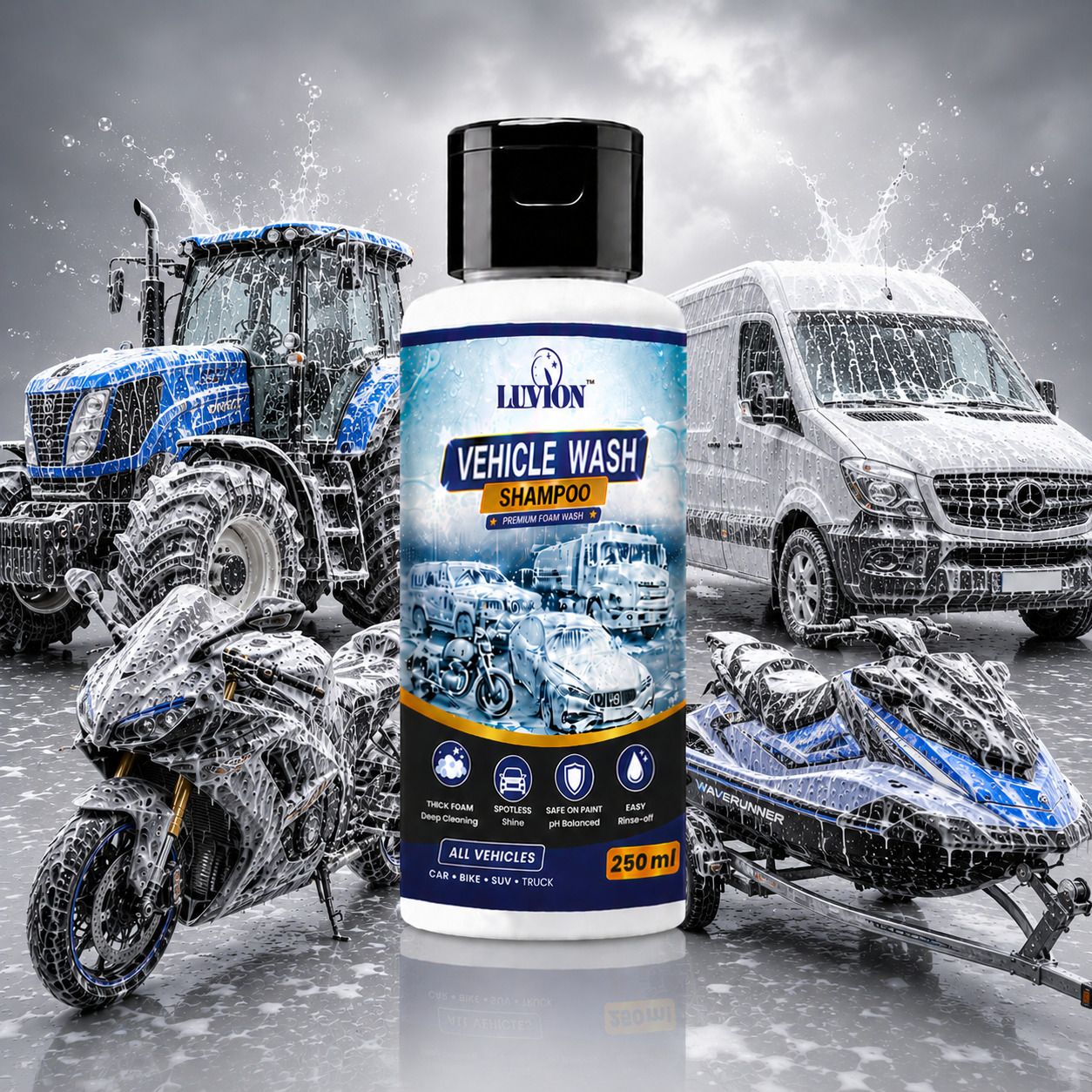 luvion Car Shine Liquid | Advanced Foam Cleaning Car Washing Liquid-picture-27