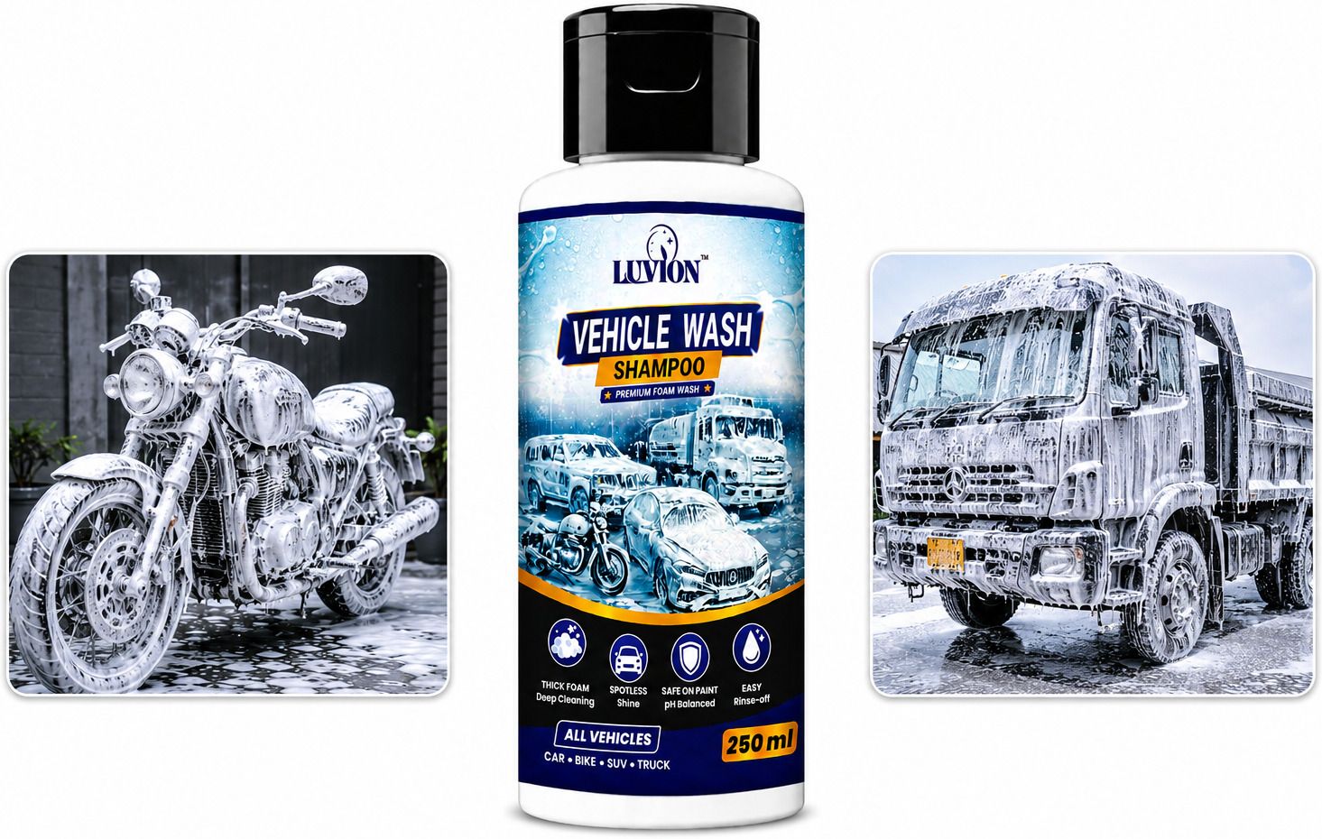 luvion Vehicle Wash Cleaner | Advanced Foam Technology Car Washing Liquid-picture-25