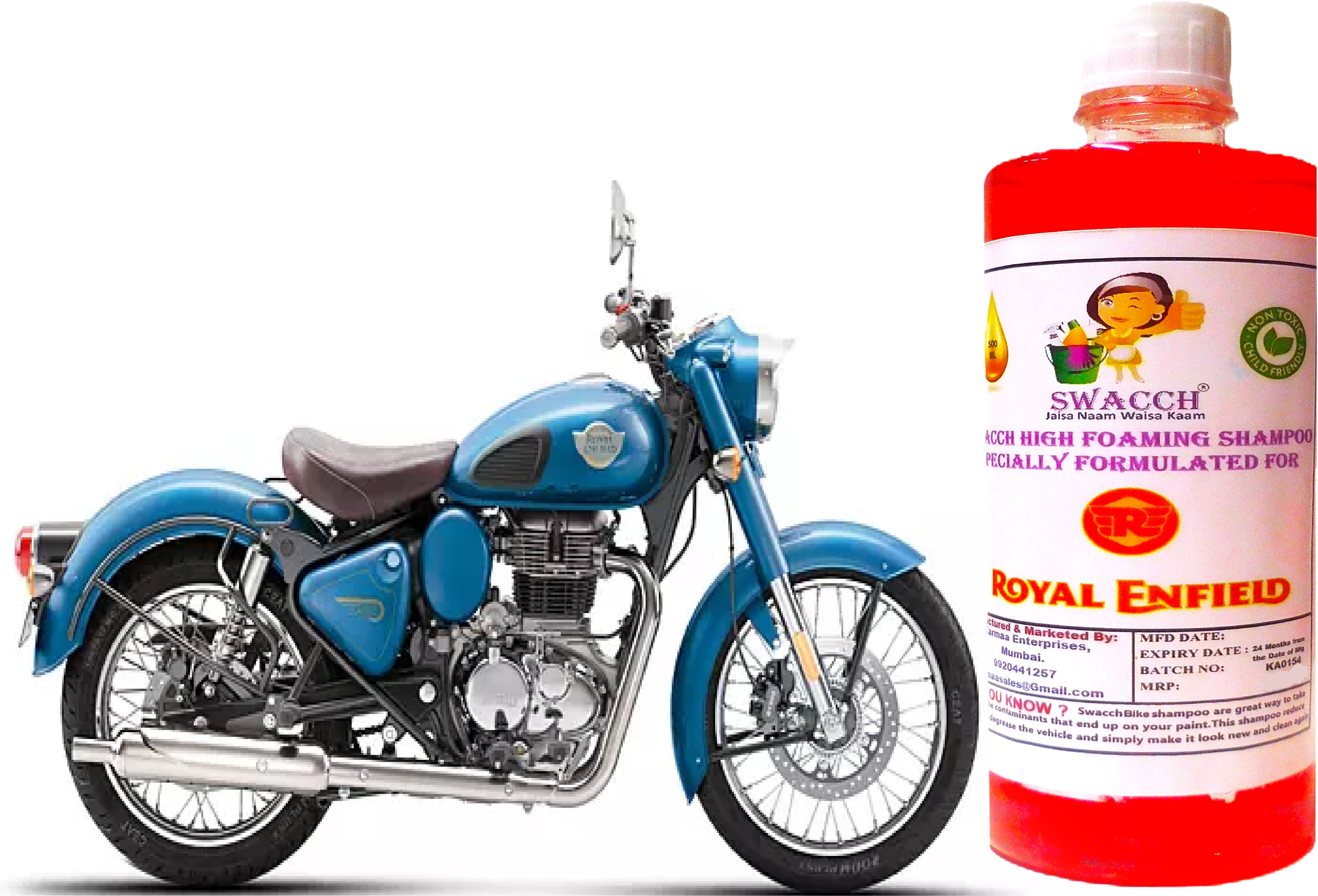 High Foaming Bike Shampoo For Royal Enfield Classic 350 I Glossy & Shine Car Washing Liquid-image-40