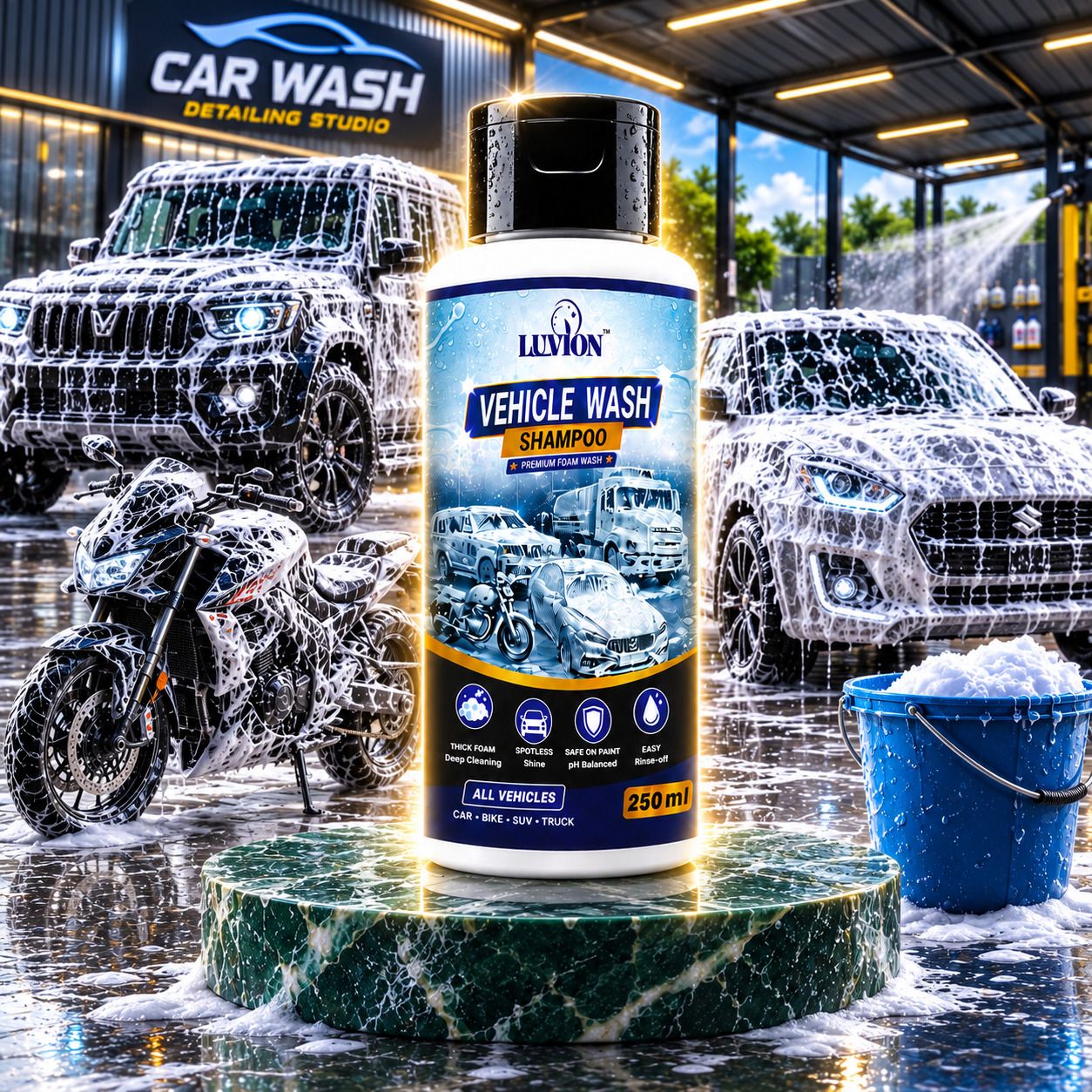 Car Detailing Shampoo | Professional Cleaning Formula Car Washing Liquid-image-25